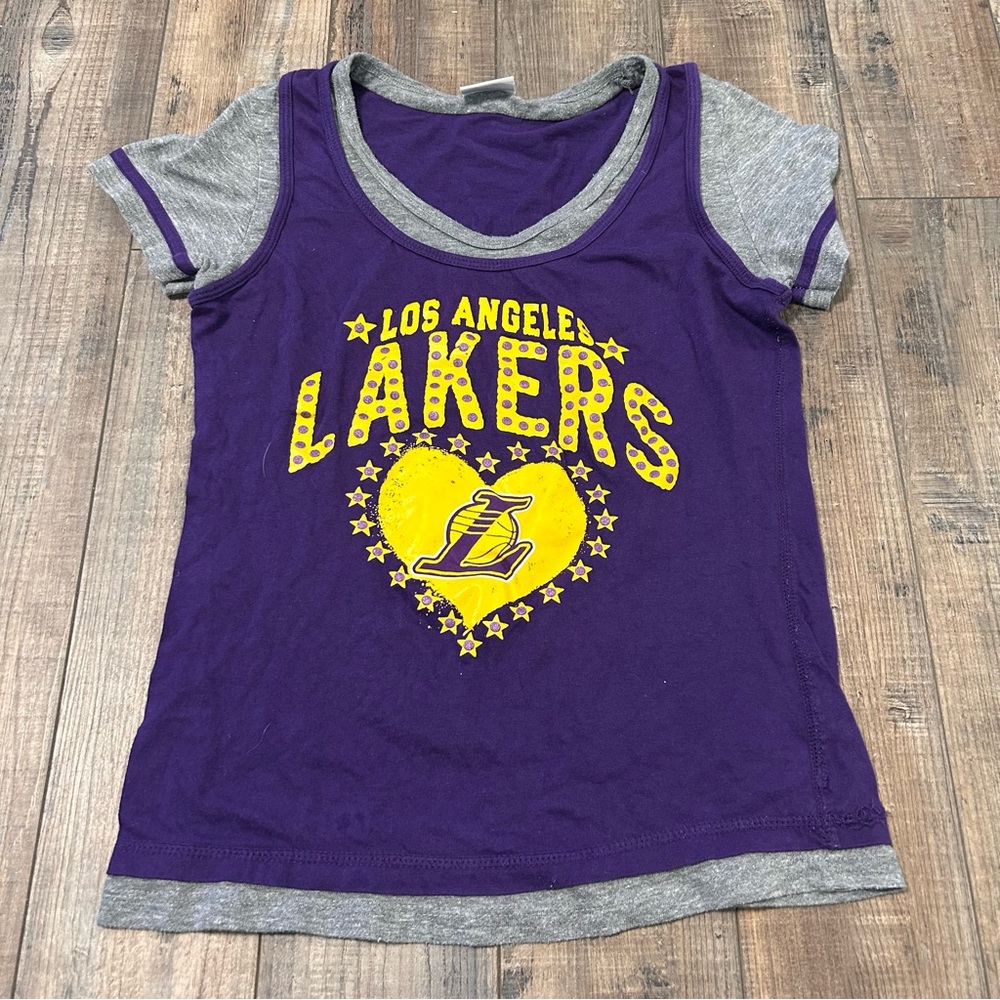 Vintage Los Angeles Lakersā Shirt Womens Small NBA Basketball Short Sleeve